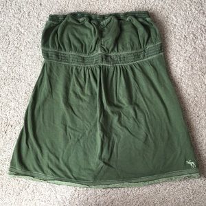 Hunter Green Abercrombie & Fitch Tube Top